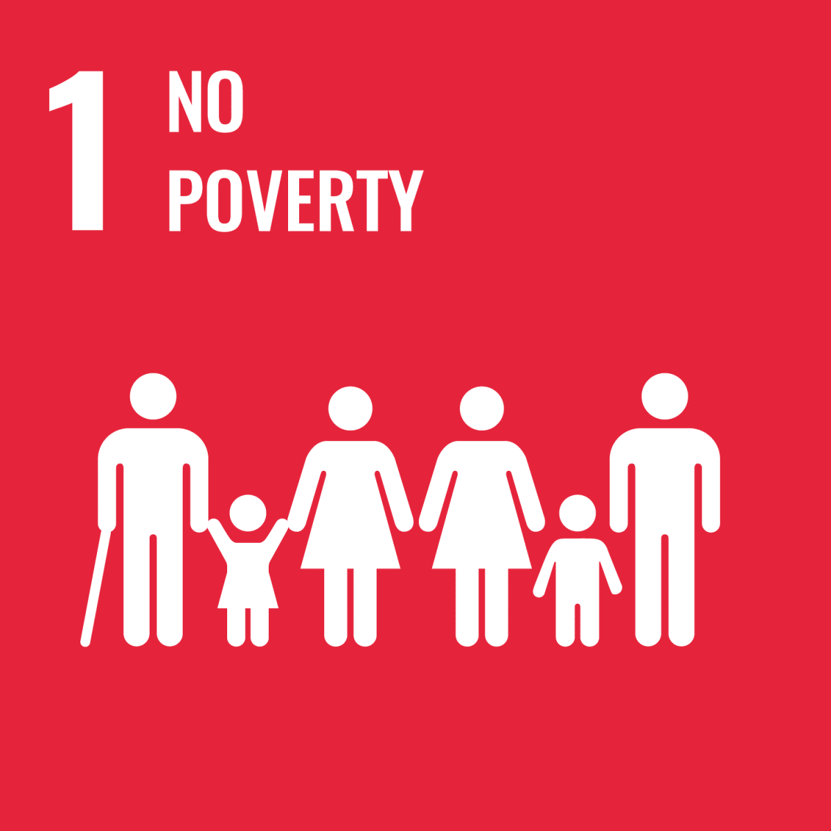 Icon: SDG 1 - No poverty