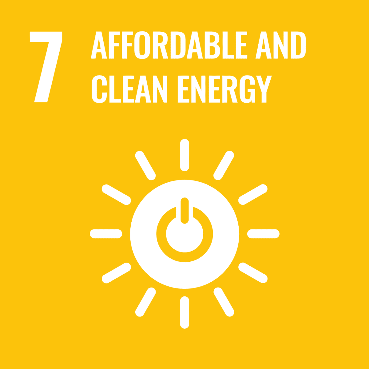 Icon: SDG 7 - Affordable and clean energy