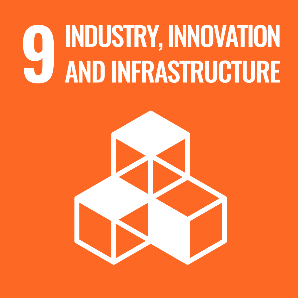 Icon: SDG 9 - Industry, innovation and infrastructure